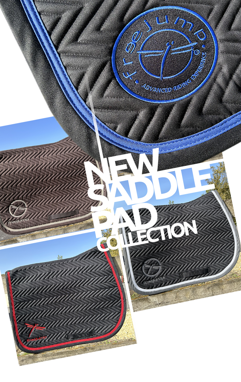 Freejump New Saddle Pad Collection-Black/Blue-3